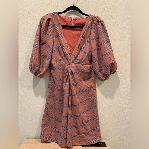 Free People Miss Molly Plaid Dress - Picture 2 of 5
